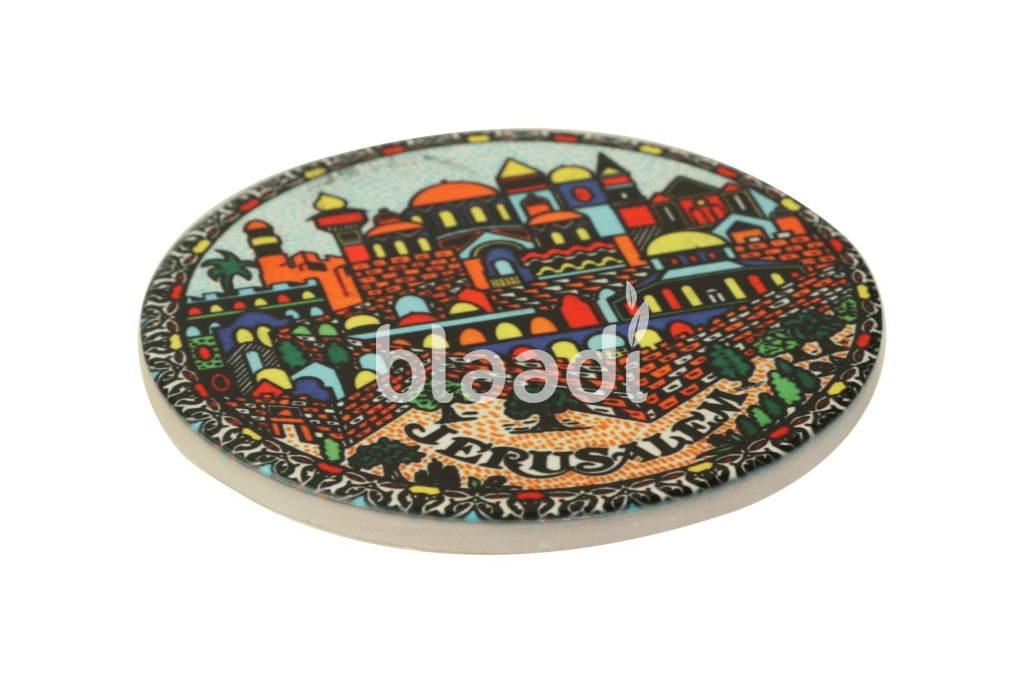 Ceramic Coaster Jerusalem Gifts Souvenirs