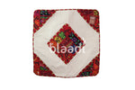 Colorful Palestinian Embroidered Large Cushion (White Canvas) 40 Cm *