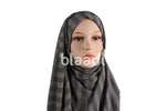 Dark Gray Flosh Lycra Hijab