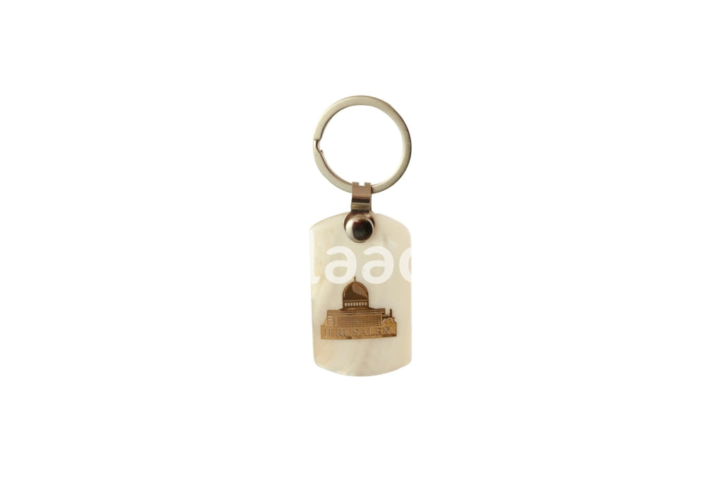 Keychain Al Aqsa Engraved On Shell Gifts Souvenirs