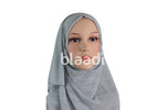 Light Gray Navy Sparkly Lycra Hijab
