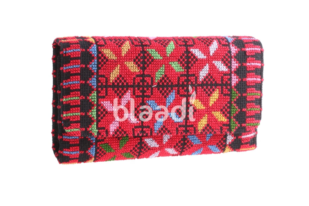 Multi-Color Palestinian Embroidery Small Wallet Pattern 2