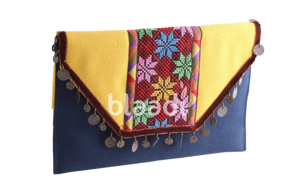 One Sided Palestinian Embroidered Sleeve Bag