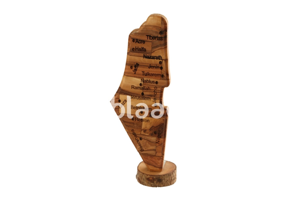 Palestine Map Wood Crafted Mid Size Souvenir Gifts Souvenirs