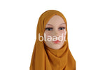Strong Orange Georgette Fabric Hijab
