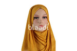 Strong Orange Sparkly Lycra Hijab