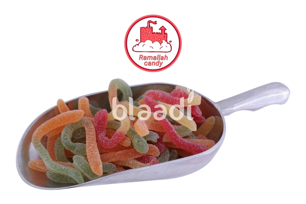 Sugared Gummy Worms Candy