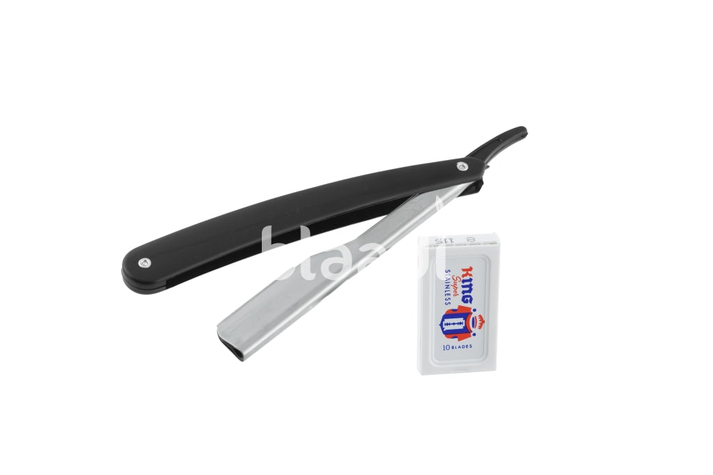 Plastic Handle Straight Shaving Razor